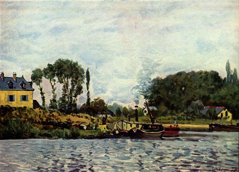 Alfred Sisley Boote bei Bougival China oil painting art